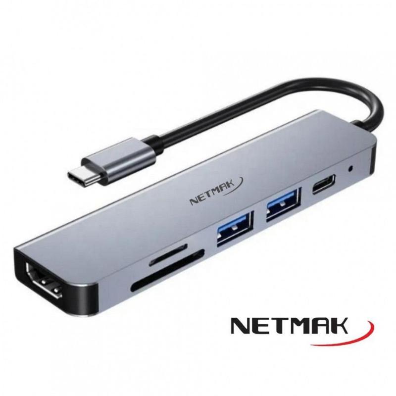 HUB USB TIPO C 6P NM-6EN1