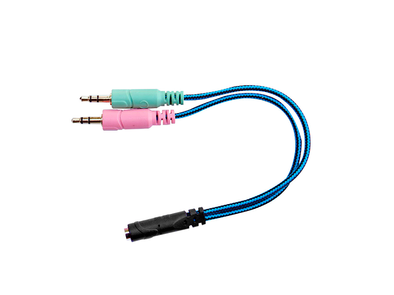 ADAPTADOR  PLUG 3.5MM  1 HE A 2 M  4 PINES NISUTA NSADST2ST3