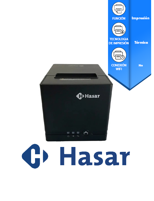 IMPRESORA HASAR 181 COMANDERA TERMICA USB-RED-SERIAL 203 DPI 80MM VEL. 180MM/S P-HAS-181-SDT-3