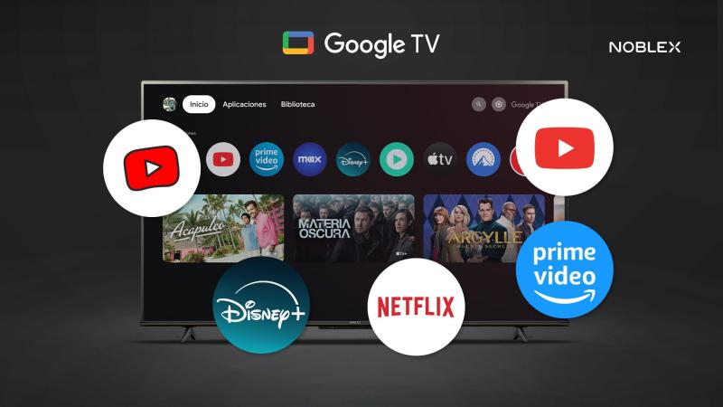 TV QLED 55" 4K NOBLEX DQ55X9580 GOOGLE TV SERIE BLACK