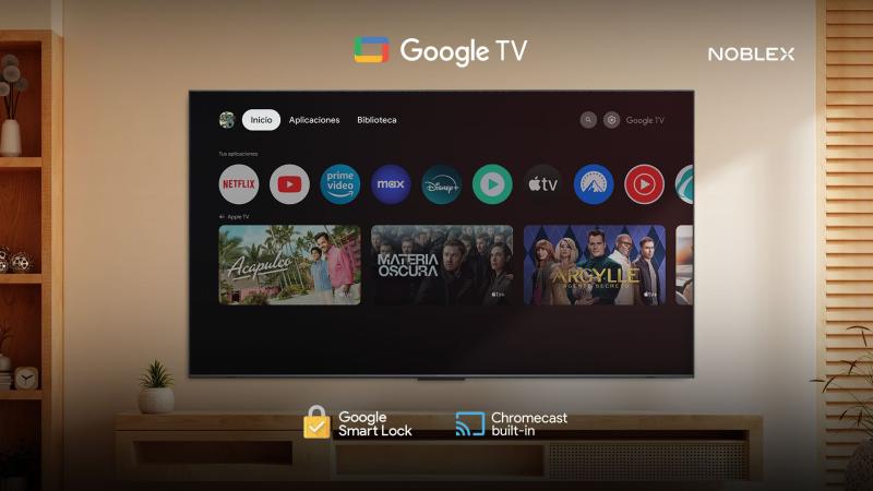 TV QLED 55" 4K NOBLEX DQ55X9580 GOOGLE TV SERIE BLACK