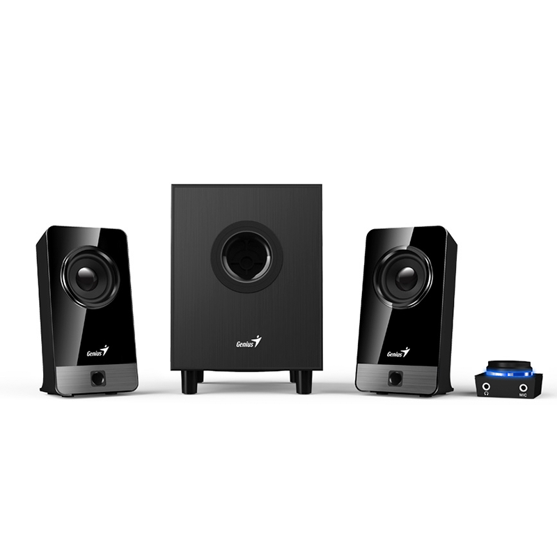 PARLANTE GENIUS SW 2.1 300X 10W NEGRO