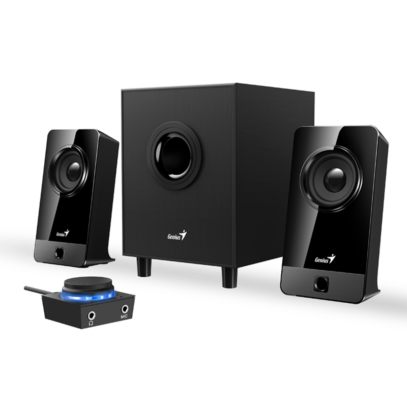 PARLANTE GENIUS SW 2.1 300X 10W NEGRO