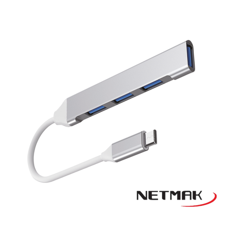 HUB USB TIPO C 4P NM-AC09