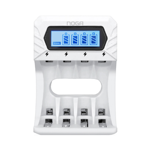 CARGADOR DE PILA X4 AAA AA USB C NOGA NG-6000C