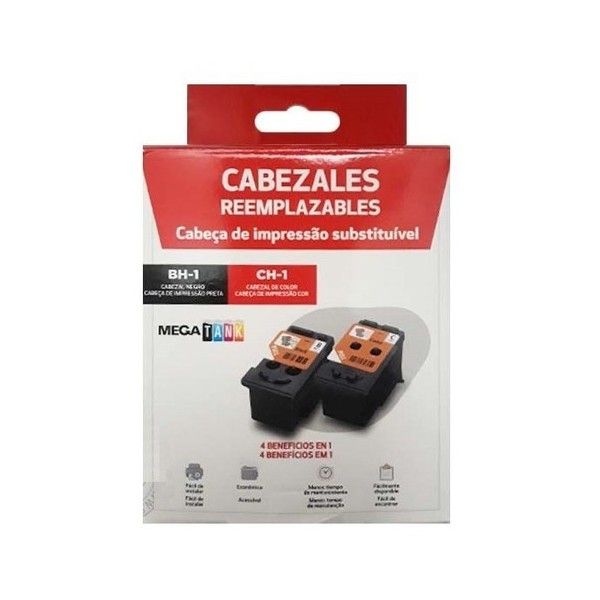 CABEZAL KIT NEGRO Y COLOR CANON PIXMA (BH-1 + CH-1) PIXMA 0692C005AA COMPATIBLE CON G110/G1110/G2100/G2101/G2110/G2111/G3100/G3101/G3110/G3111/G4100/G4102/G4110/G4111