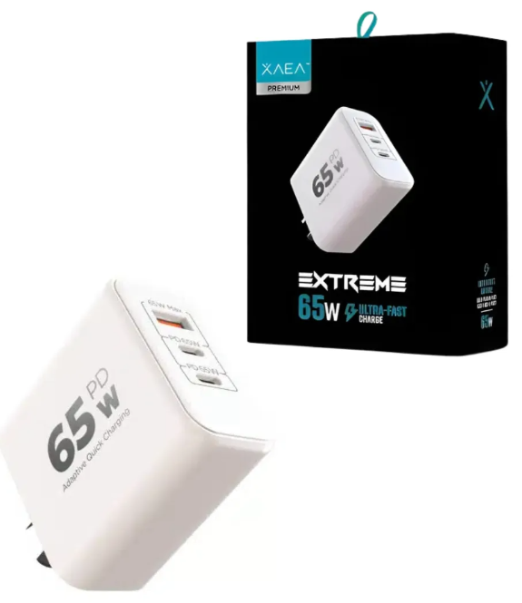 CARGADOR XAEA 65W TIPOC X2 , X1 USB MODX-616 EXTREME