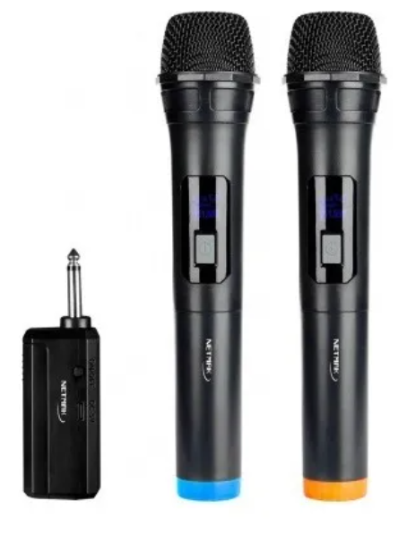MICROFONO INALAMBRICO X2 CON CONSOLA NETMAK NM-MC25