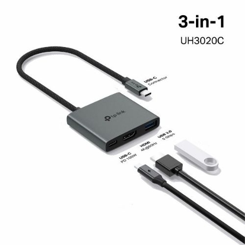 HUB USB TIPO C 3P 3EN1 TIPO C , HDMI, USB UH3020 C TPLINK