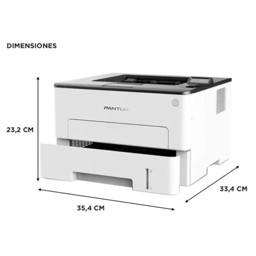 IMPRESORA LASER MO SF PANTUM P3010DW DUPLEX 30PPM LAN+WIFI VOL 3.500 PAG MENSUALES