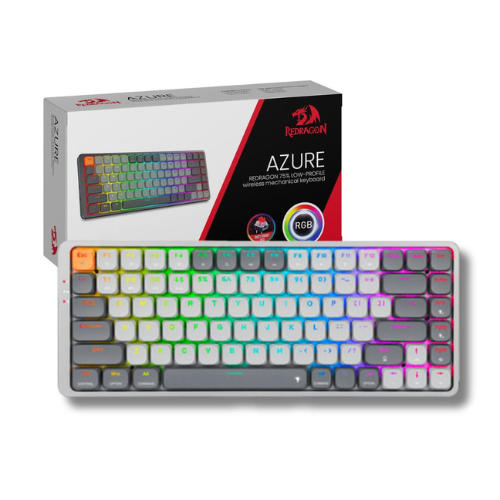 TECLADO INALAMBRICO BT GAMER REDRAGON K652 AZURE RGB