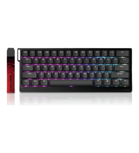 TECLADO USB TIPO C GAMER MAGNETICO MADLIONS MAD60 PRO  FGG A02661