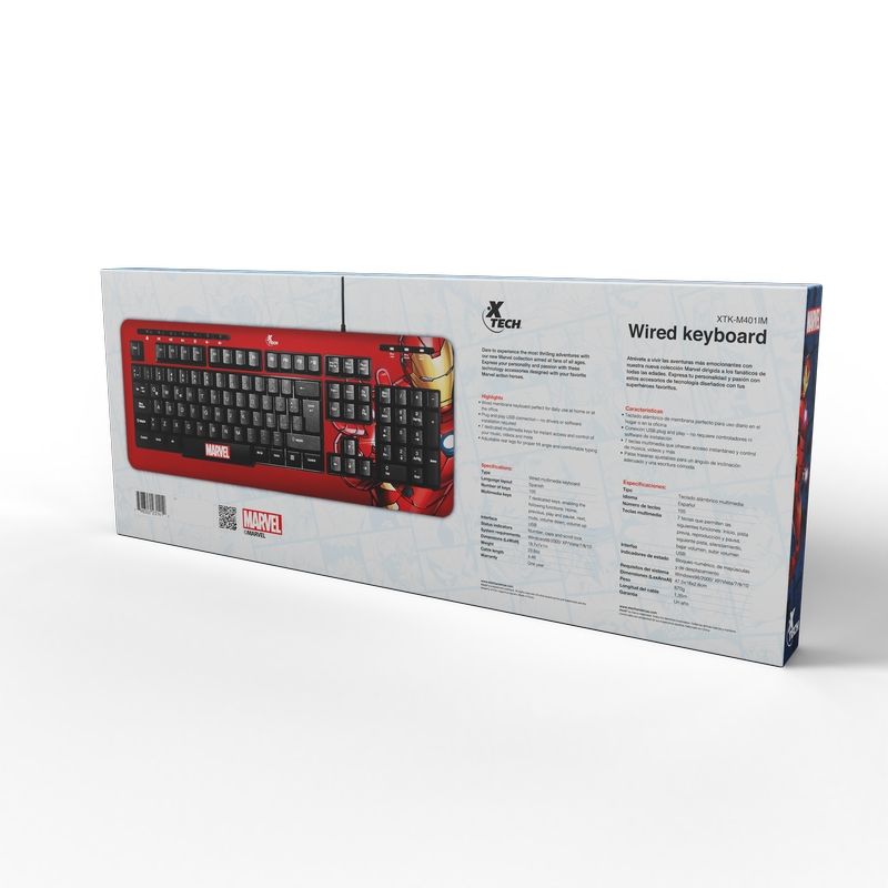 TECLADO USB MARVEL IRON MAN XTK-M401IM