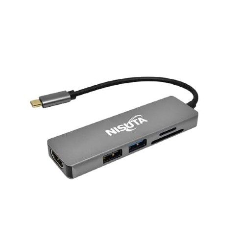 DOCKING USB-C 3.1 A HDMI/HUB USB/ LECTOR DE TARJETAS NISUTA NSUCD1