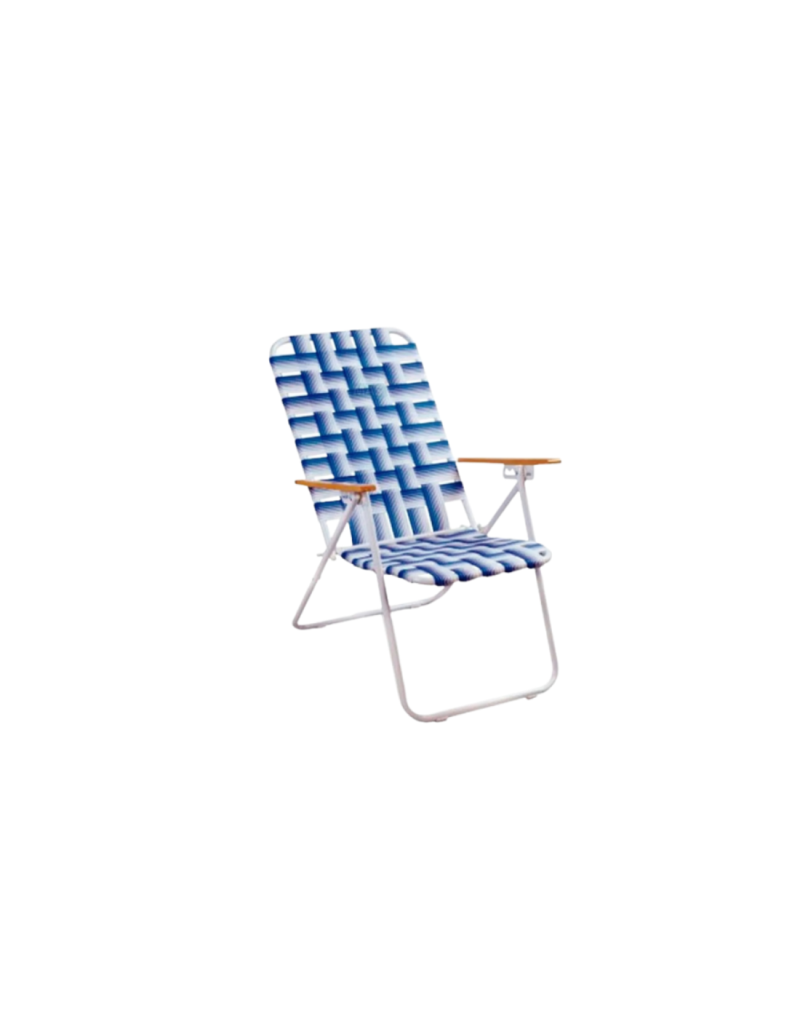 SILLON 1 POSICION CAÑO 3/4 BLANCO CINTA ROJA BICOLOR 2010 PIKNIK APOYA BRAZOS METALICO - 130KG