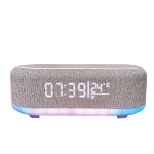 PARLANTE BLUETOOTH NETMAK- NM.RD12- CON ALARMA Y CARGADOR INALAMBRICO 15W
