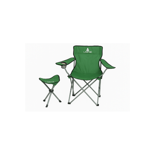 SILLON DIRECTOR PIKNIK + BANQUITO 3 PATAS LARPUE VERDE