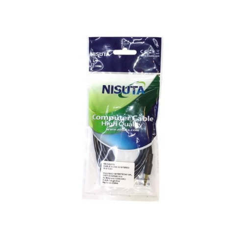 CABLE PLUG AUDIO 3.5 STEREO M-M 10MT NISUTA NSCAU35S10