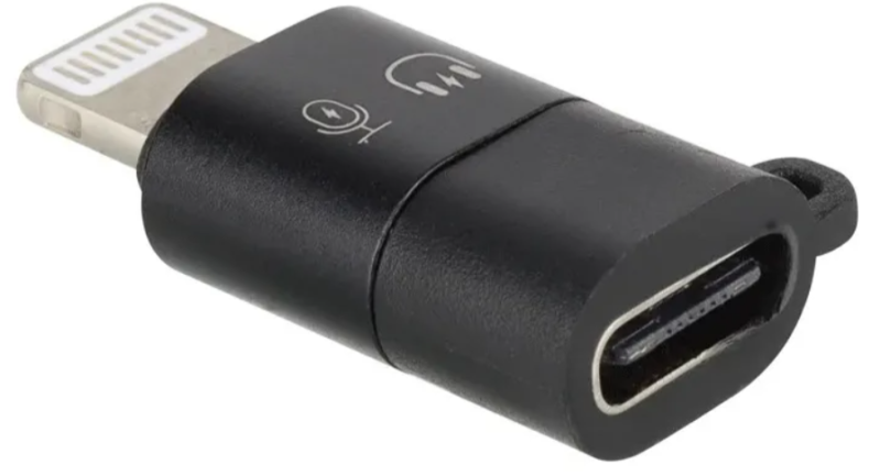 ADAPTADOR TIPO C HEMBRA A IPHONE LIGHTNING AUDIO + CARGA ADA01