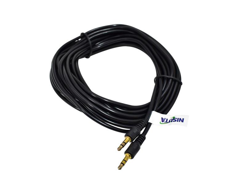 CABLE PLUG AUDIO 3.5 STEREO M-M 4 SECCIONES 1MT NISUTA   NSCAU35S14
