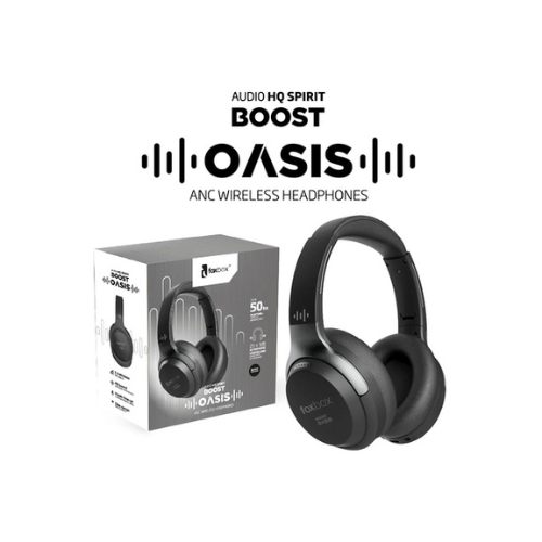 AURICULAR FOXBOX BOOST OASIS  BLUETOOTH 5.3 CANCELACION DE RUIDO-NEGRO