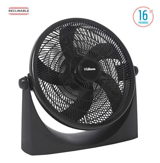 VENTILADOR TURBO RECLINABLE 16` 65W PIE/PARED 3 VELOCIDADES/5 ASPAS VTF16P  LILIANA S/N