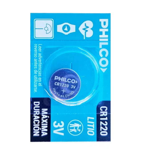 PILA CR1220 PHILCO X UNIDAD