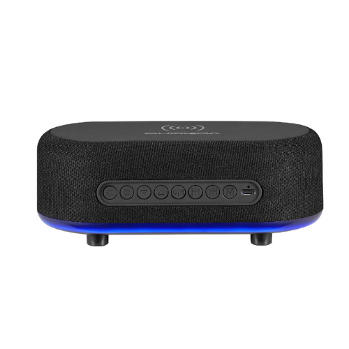PARLANTE BLUETOOTH VOLKANO VK-3135-BK- CON ALARMA Y CARGADOR INALAMBRICO 15W