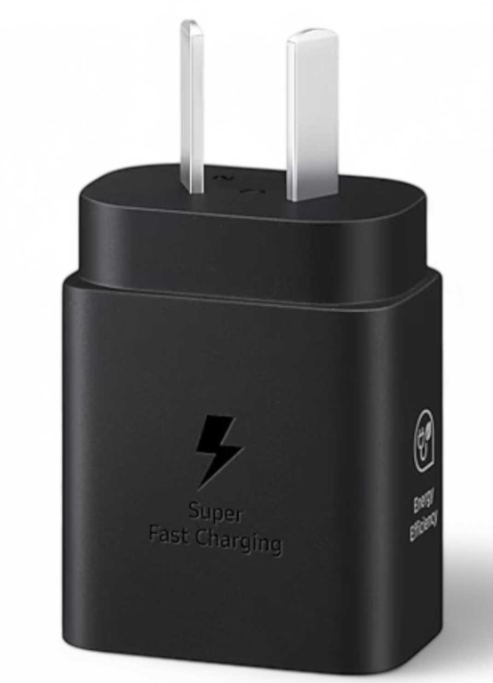 CARGADOR SAMSUNG 5V-9V 3A 25W +CABLE TIPO C NEGRO EP-TA2510XBSGAR