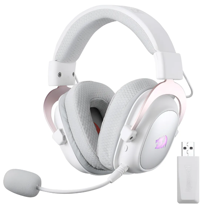 AURICULAR GAMER REDRAGON H510 ZEUS PRO  WIRELESS  C/MIC BLANCO