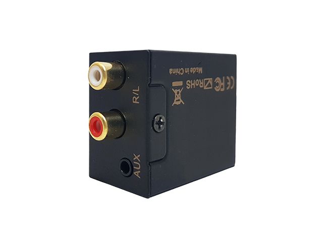 CONVERSOR AUDIO OPTICO TOSLINK A RCA GENERICO