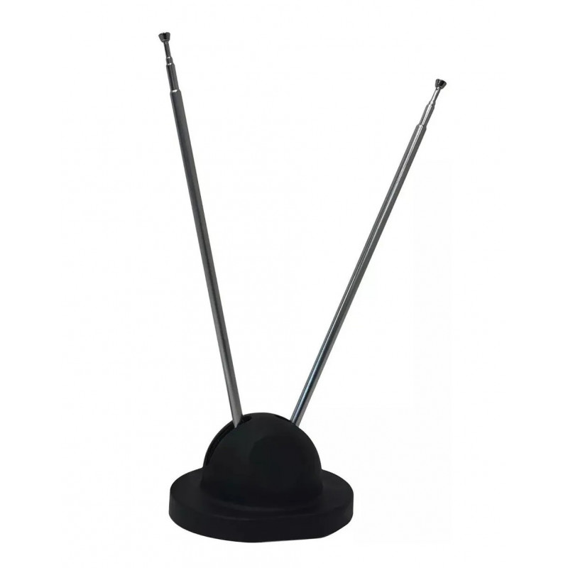 ANTENA TV DOBLE CON BASE PORTATIL ZURICH ANT00204