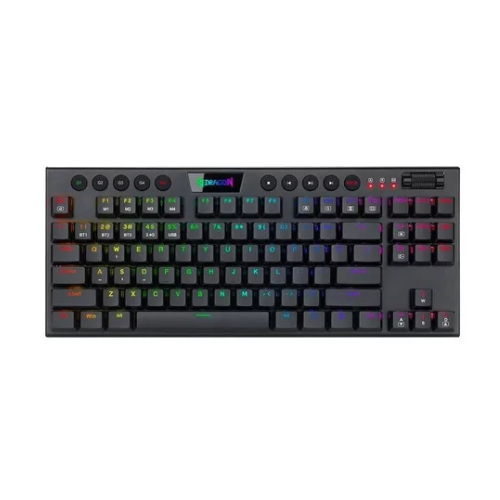 TECLADO GAMER REDRAGON K621 HORUS TKL WIRELESS RED ESPAÑOL COLOR DEL TECLADO NEGRO