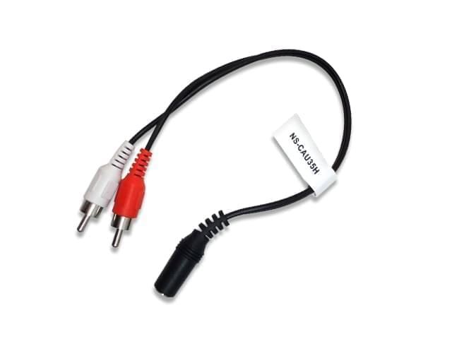 CABLE PLUG HEMBRA 3.5MM A 2 RCA 40CM NISUTA NSCAU35H