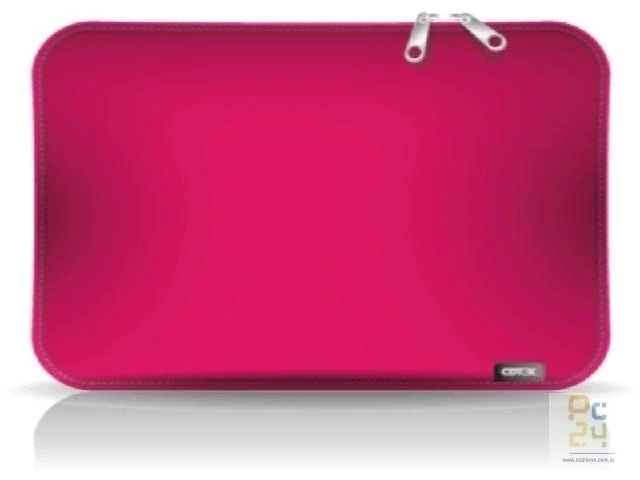 MALETIN NB 15.6` CDTEK SIMIL-NEOPRENE CON MANIJA Y CORREA FUCSIA (COD. 7798158083626)