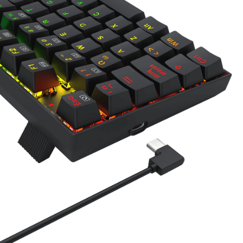 TECLADO USB GAMER REDRAGON ZIGGS BLACK RED SWITCH 94 KEYS
K669-RGB