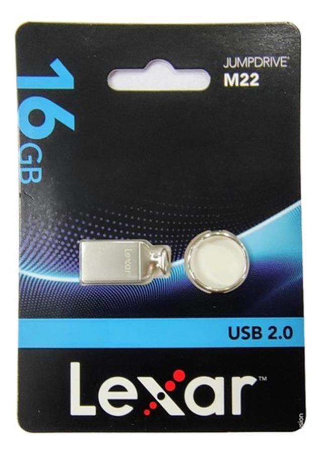 PEN DRIVE 16GB 2.0 LEXAR M22