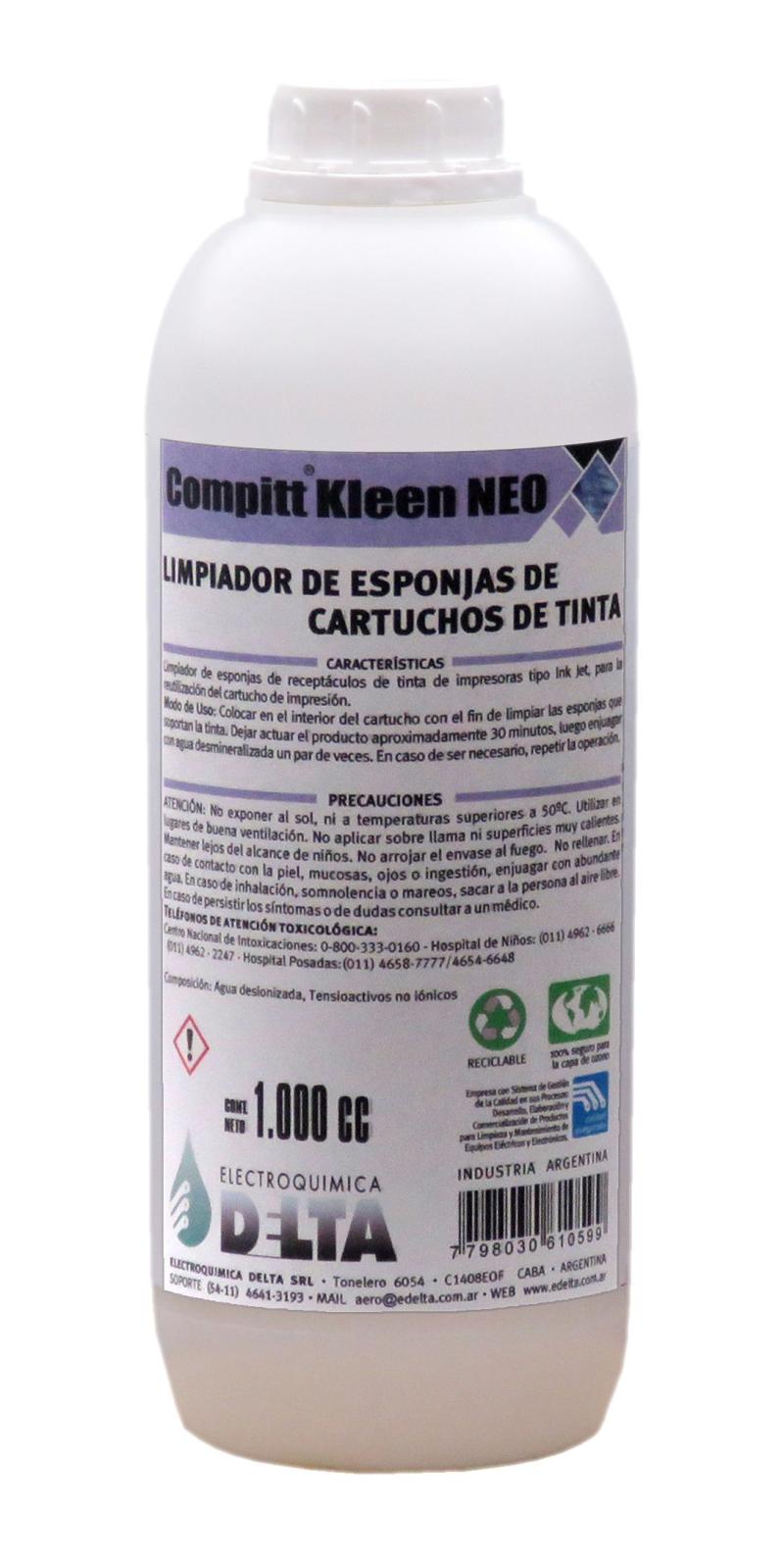 LIMPIA ESPONJA CARTUCHOS DELTA COMPITT KLEEN-NEO  1-LITRO
