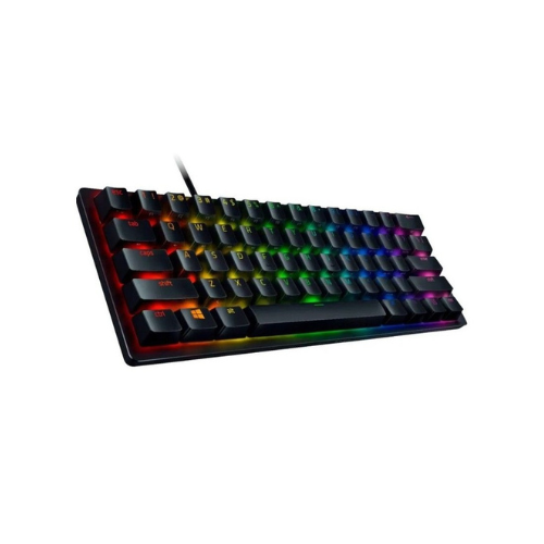 TECLADO USB GAMER RAZER HUNTSMAN MINI 60% OPTICAL SWITCH PURPLE SP LAYOUT BLACK RZ03-03392900-R311