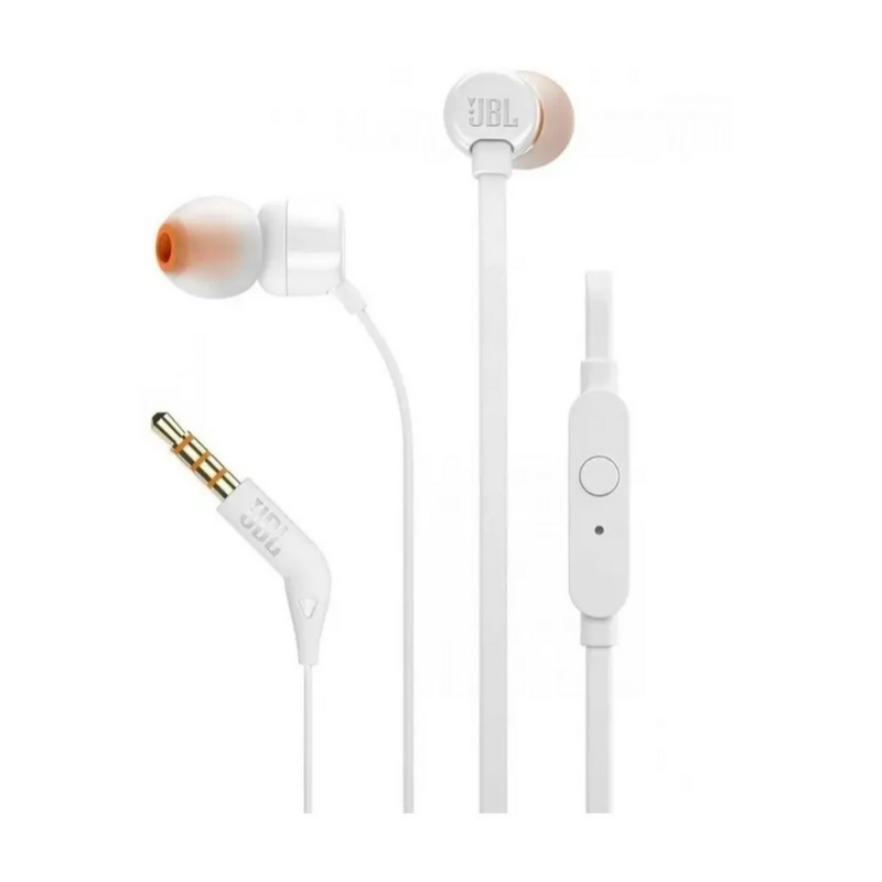 AURICULAR JBL T110 BLANCO C/MIC