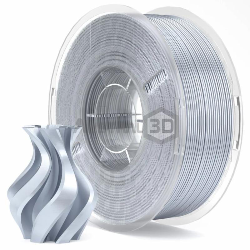 FILAMENTO PLA GRIS PLATA ELEGOO  1KG