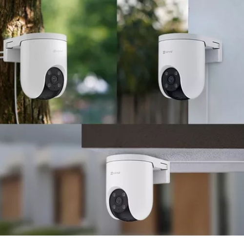 CS CAMARA IP WIFI H8C PRO 3MPX 2K DOMO PT EZVIZ (R200-1K3WKFL)  / DEFENSA ACTIVA CON SIRENA Y LUZ ESTROBOSCOPICA / VISION NOCTURNA A COLOR (4MM)