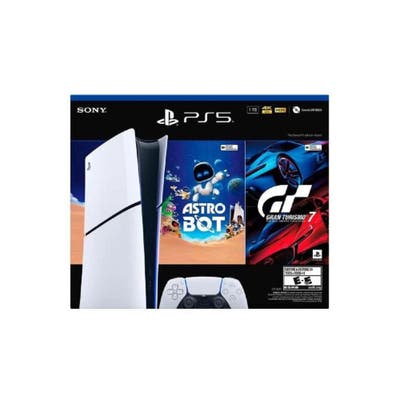 CONSOLA PLAYSTATION 5 SLIM DIGITAL SONY 825GB GT7 + ASTROBOT