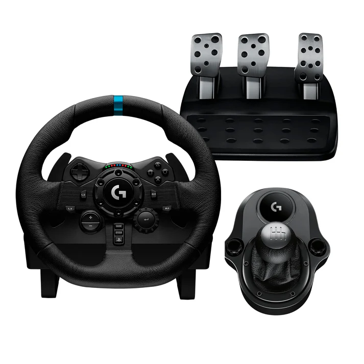 COMBO VOLANTE Y PEDALERA + PALANCA DE CAMBIO LOGITECH G923 941-000148 /941-000119 PS4 | PS5 / PC