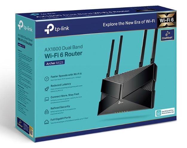 ROUTER WIFI TP-LINK AX23 AX1800 ARCHER DUAL BAND GIGABIT WIFI6
