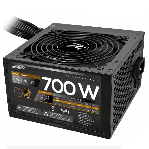 FUENTE ATX 700W 80 PLUS BRONZE SENTEY EPP700-GT
