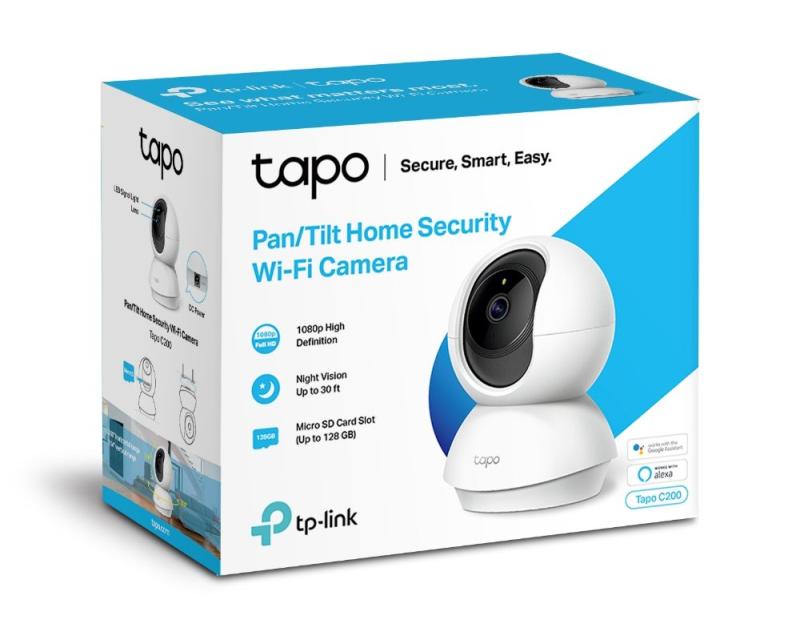 CS CAMARA IP WIFI TAPO C200 1080P 2MPX MICROSD MOVIMIENTO 360 P/ INTERIOR