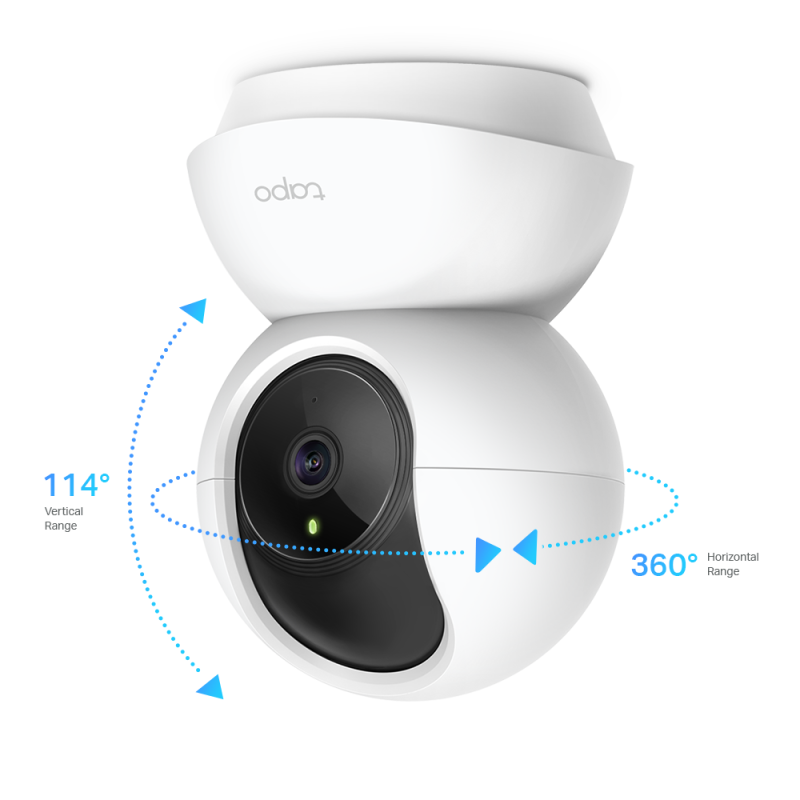 CS CAMARA IP WIFI TAPO C200 1080P 2MPX MICROSD MOVIMIENTO 360 P/ INTERIOR