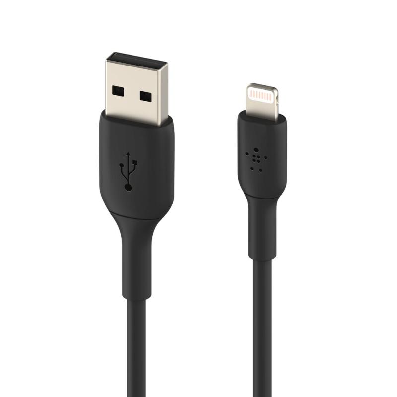 CABLE USB A IPHONE LIGHTNING BELKIN BOOST CHARGE CAA001BT2MBK 2MT MFI
