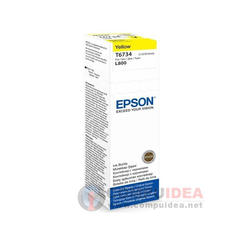 EPSON T6734 AMARILLO P/L800 70ML